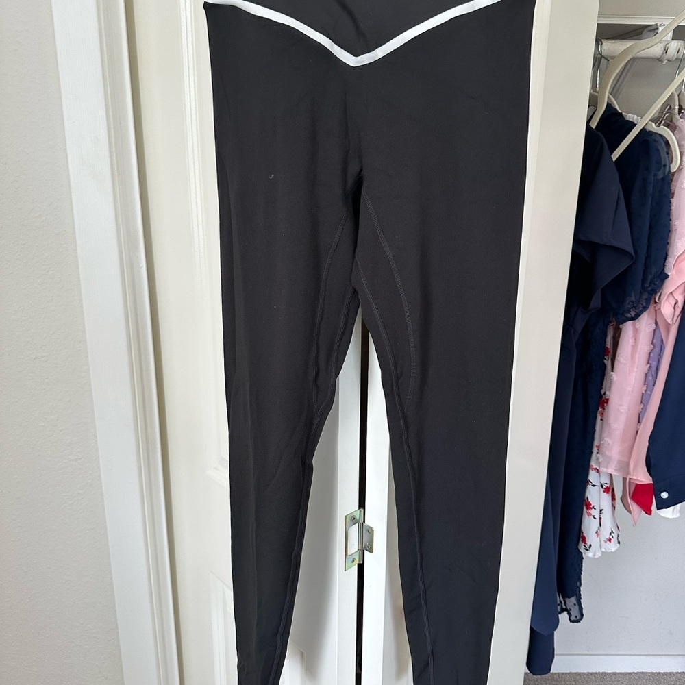 Vitality Daydream Leggings—Midnight with White